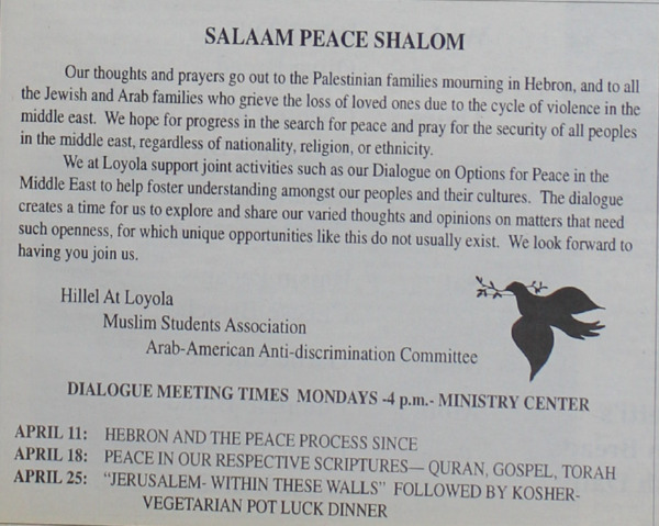 Shalom Salaam - A Prayer for Peace in the Middle East